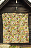 Guinea Pig Pattern Print Design 04 Premium Quilt