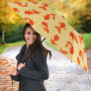 Goldfish Pattern Print Design 02 Umbrella