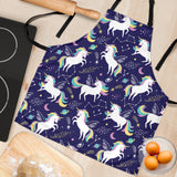 Hand Drawn Cute Unicorn Star Planet Adjustable Apron