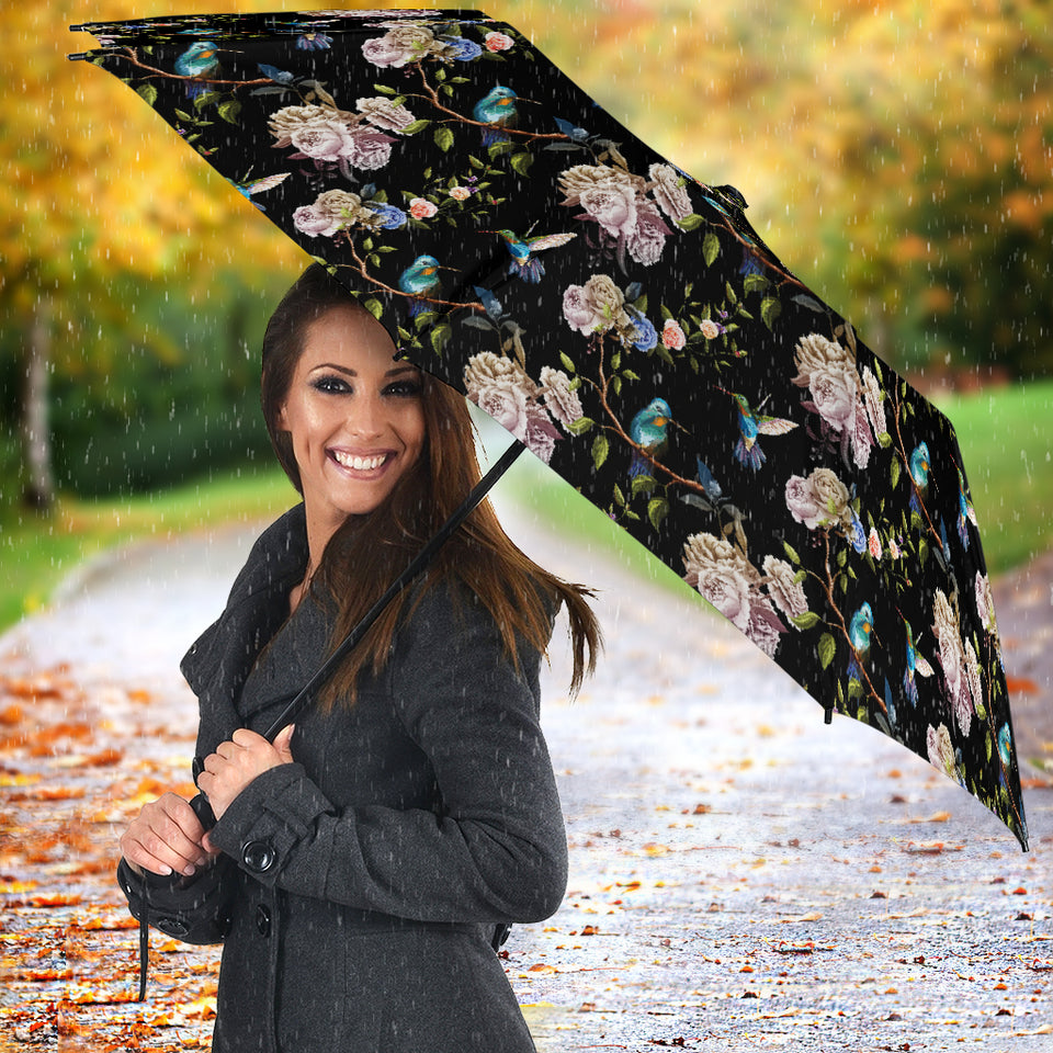 Hummingbird Pattern Print Design 03 Umbrella