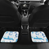 Watercolor Dolphin Pattern Front And Back Car Mats