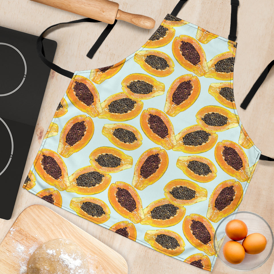 Watercolor Papaya Pattern Adjustable Apron