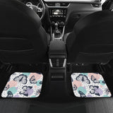Butterfly Pattern Front And Back Car Mats