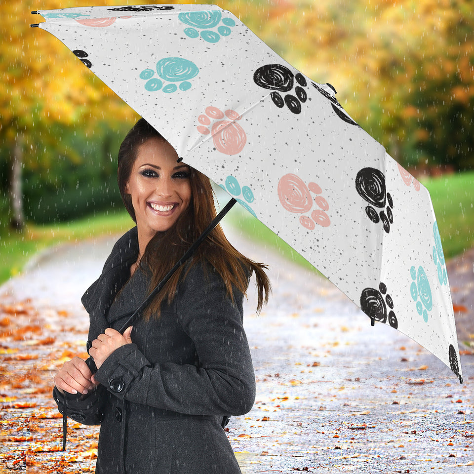 Dog Paws Pattern Print Design 04 Umbrella