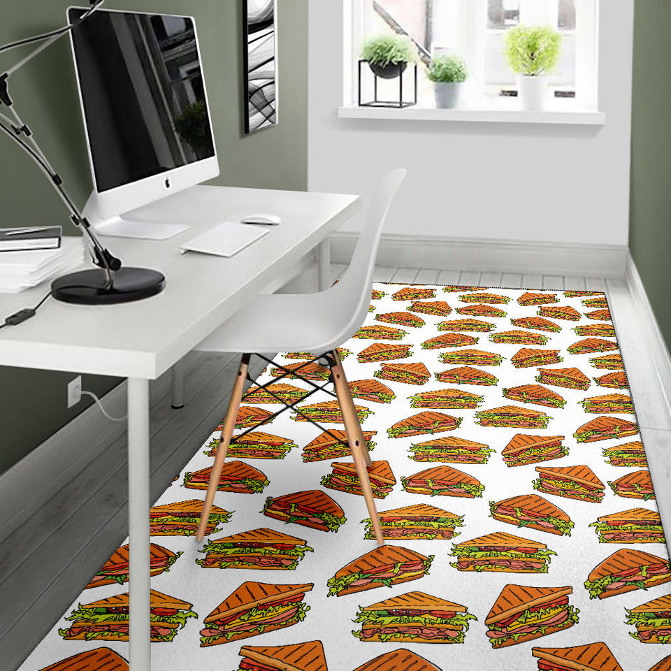 Sandwich Pattern Print Design 02 Area Rug