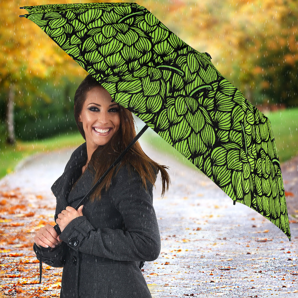 Green Hop Pattern Umbrella