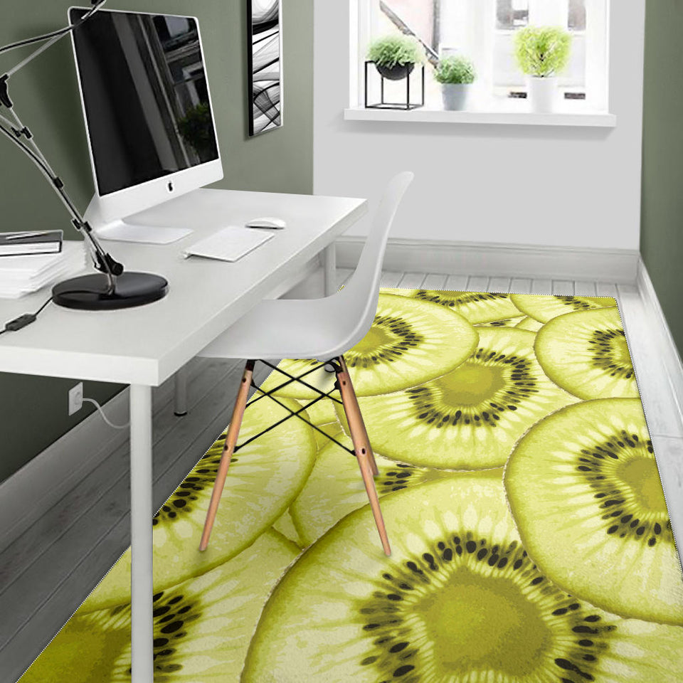 Sliced Kiwi Pattern Area Rug