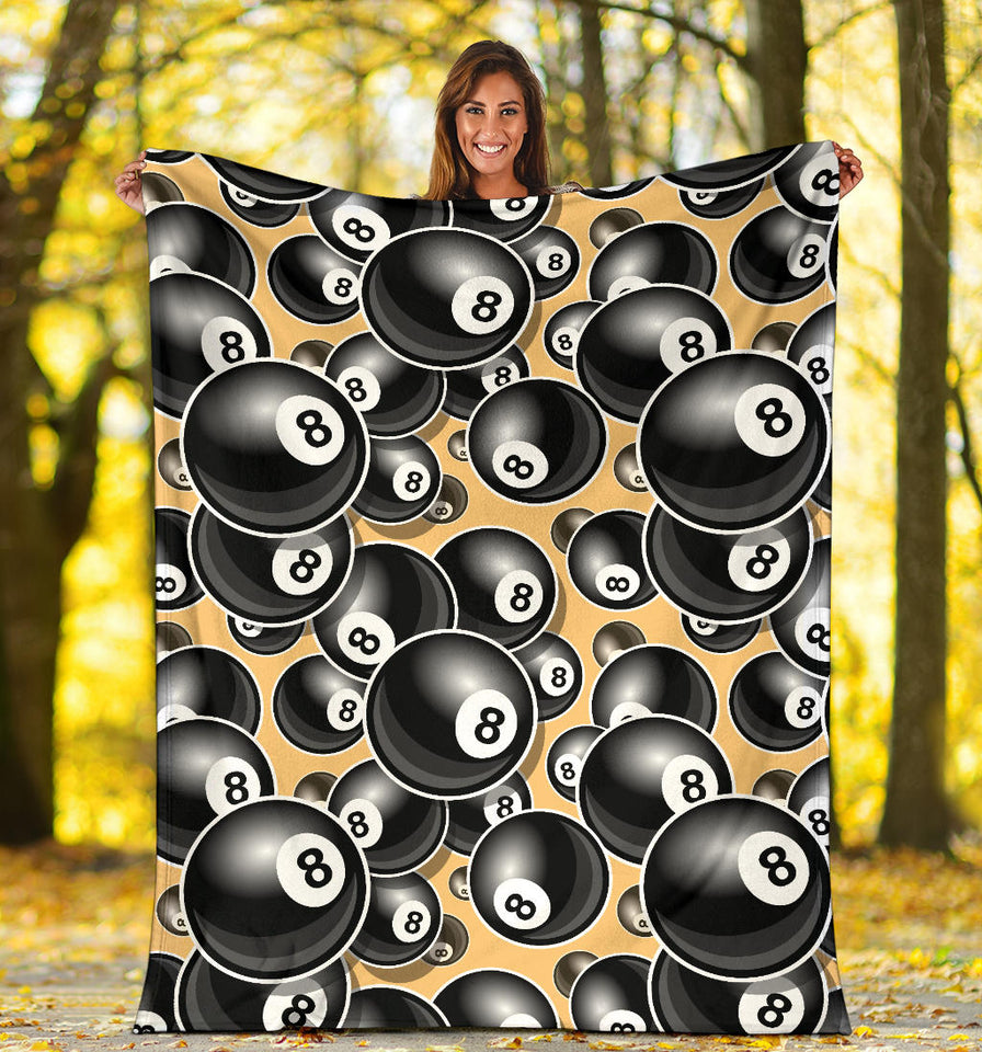 Billiard Ball Pattern Print Design 04 Premium Blanket