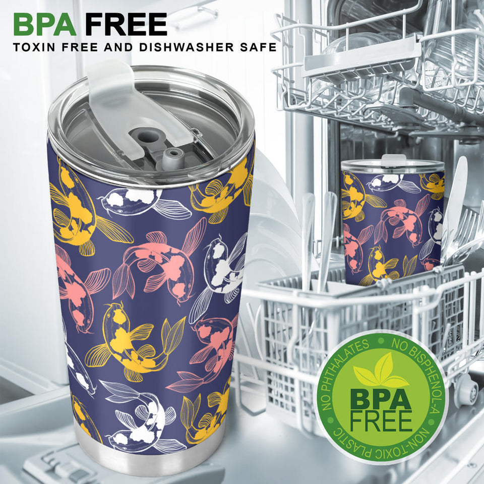 Koi Fish Carp Fish Pattern Tumbler