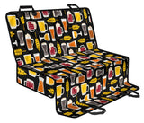 Beer Type Pattern Dog Car Seat Covers