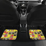 Camera Pattern Print Design 02 Front and Back Car Mats