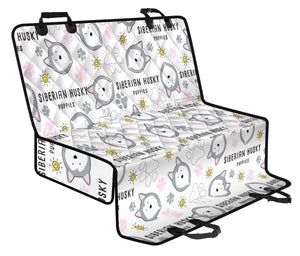 Siberian Husky Design Pattern Dog Car Seat Covers