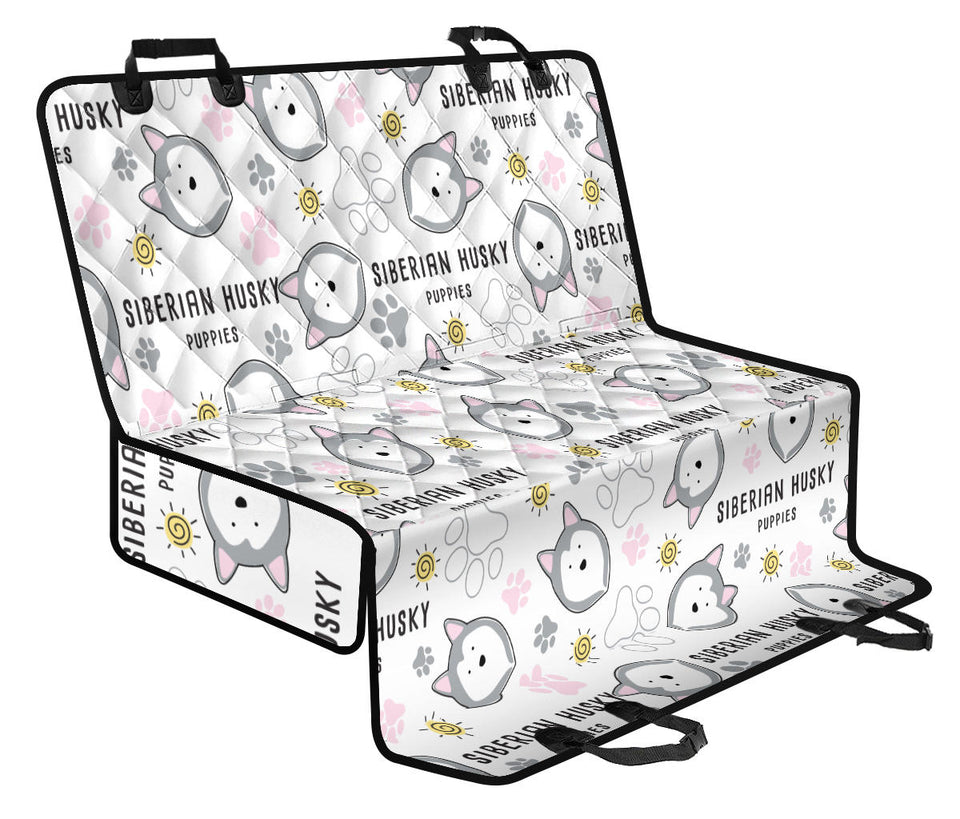 Siberian Husky Design Pattern Dog Car Seat Covers