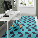 Stingray Pattern Print Design 02 Area Rug