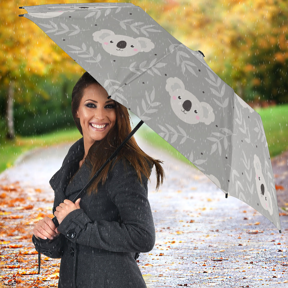 Cute Koala Leaves Pattern Umbrella