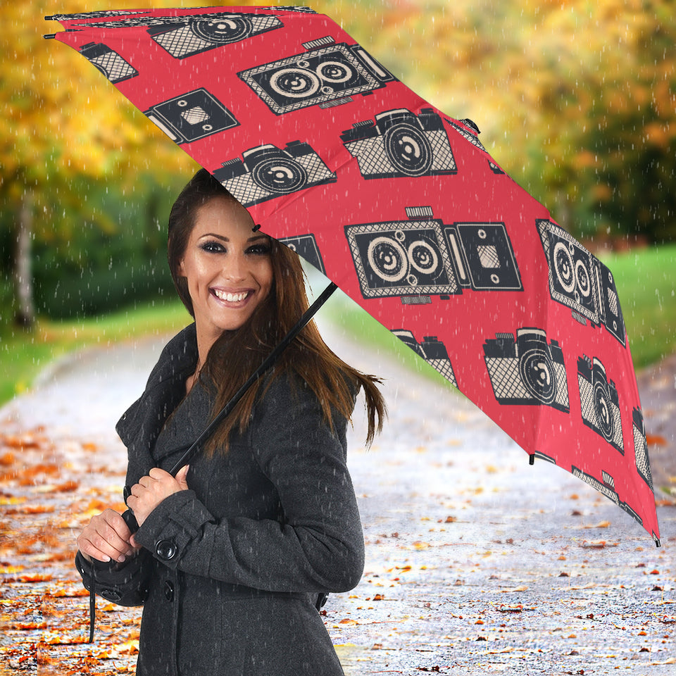 Camera Pattern Print Design 05 Umbrella
