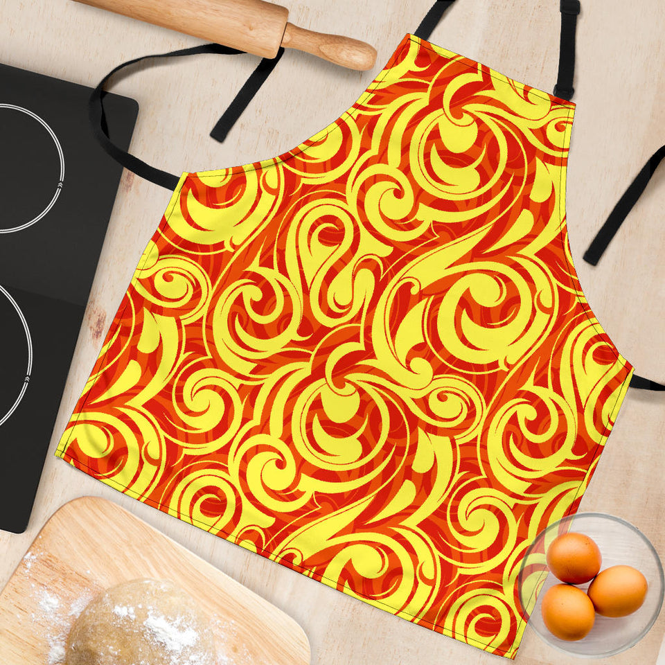 Fire Flame Design Pattern Adjustable Apron