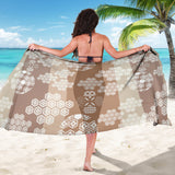 Beautiful Hexagon Japanese  Pattern Sarong