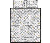 Siberian Husky design pattern Quilt Bed Set