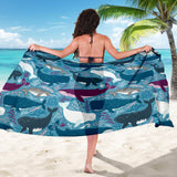 Whale Design Pattern Sarong