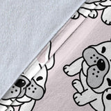 Cute French Bulldog Pattern Premium Blanket