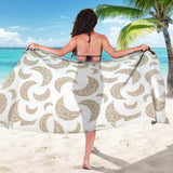Cool Gold Moon Abstract Pattern Sarong