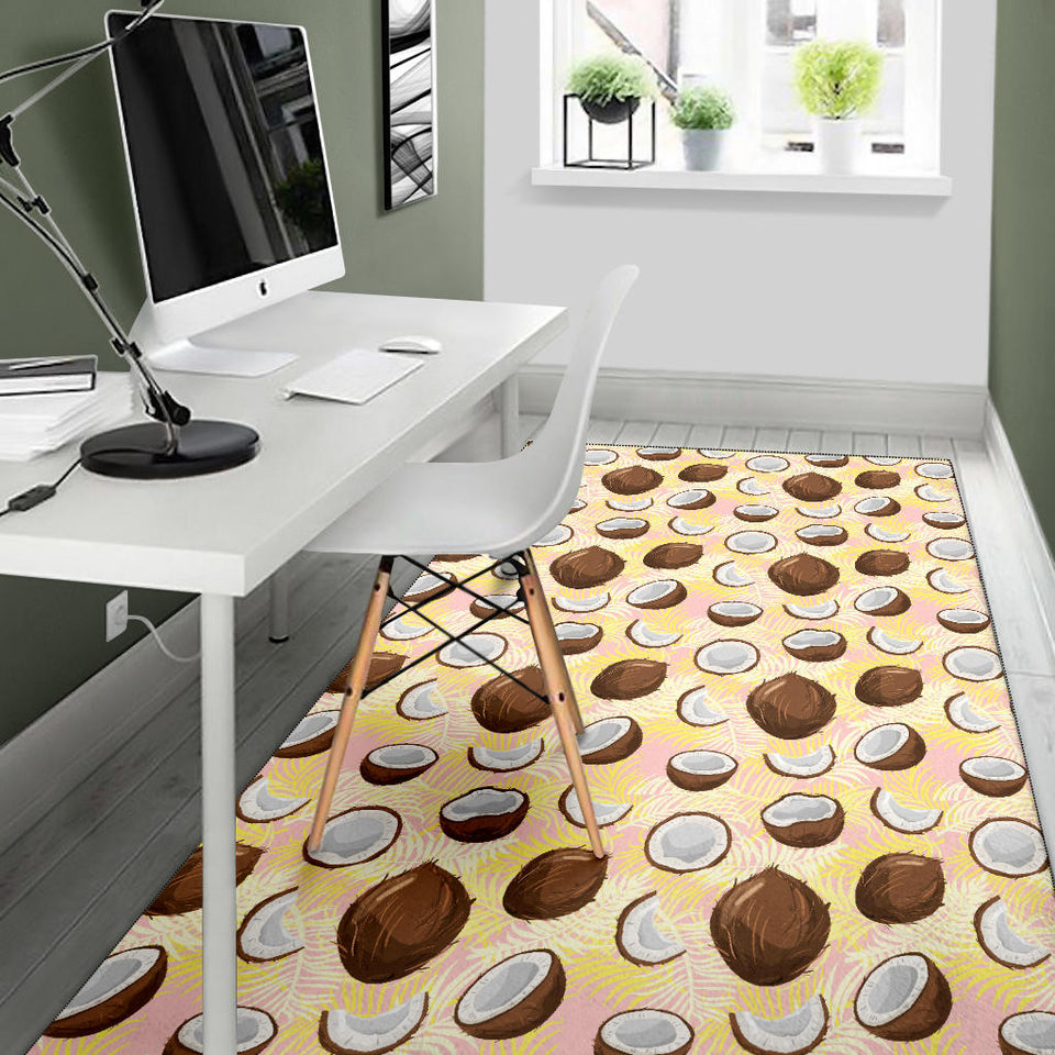 Coconut Pattern Print Design 05 Area Rug