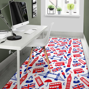 British Pattern Print Design 01 Area Rug