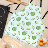 Durian Pattern Blue Background Adjustable Apron