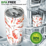 Watercolor Koi Fish Carp Fish Pattern Tumbler