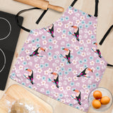 Beautiful Toucan Flower Leaves Adjustable Apron