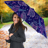 Cute Owls Pattern Boho Style Ornament Umbrella