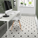 Dog Paws Pattern Print Design 03 Area Rug