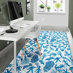 Coral Reef Pattern Print Design 01 Area Rug