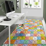 Chemistry Periodic Table Pattern Print Design 01 Area Rug