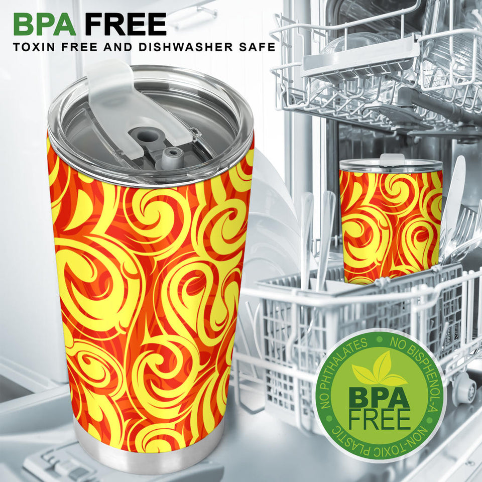 Fire Flame Design Pattern Tumbler