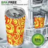Fire Flame Design Pattern Tumbler