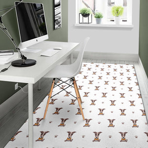 Greyhound Pattern Print Design 05 Area Rug