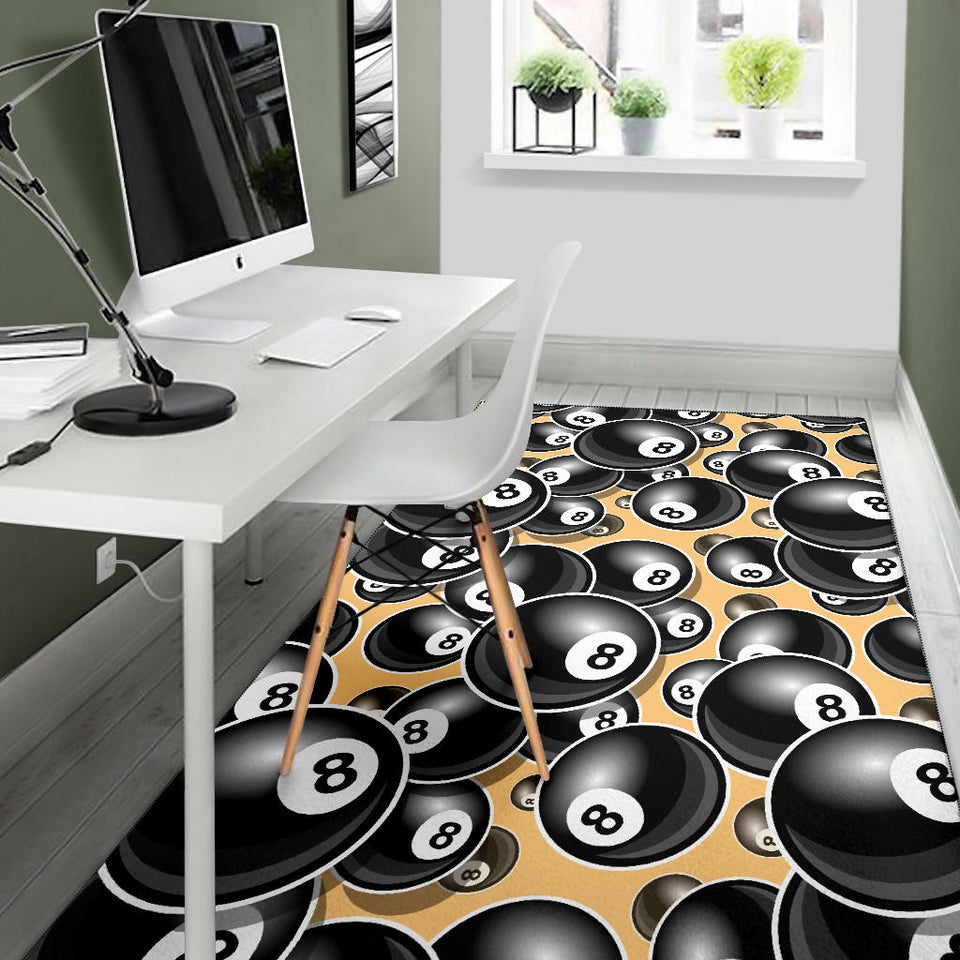 Billiard Ball Pattern Print Design 04 Area Rug