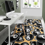Billiard Ball Pattern Print Design 04 Area Rug