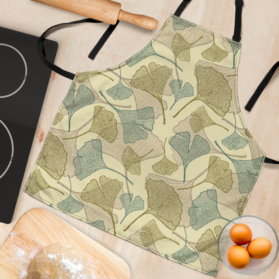 Ginkgo Leaves Design Pattern Adjustable Apron
