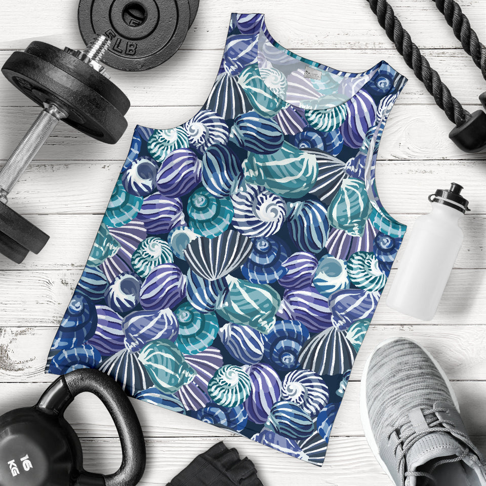 Shell design pattern Men Tank Top