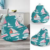 Cute Sailboat Pattern Bean Bag Cover