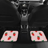 Strawberry Beautiful Pattern Front And Back Car Mats