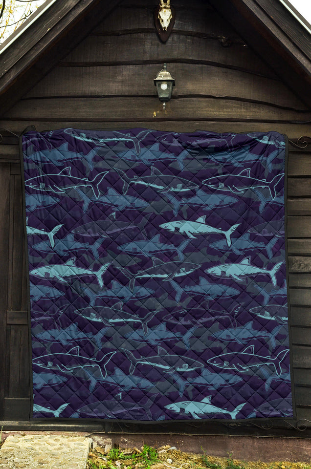 Shark Pattern Premium Quilt