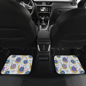 Snail Pattern Print Design 05 Front and Back Car Mats