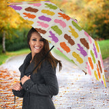 Hippopotamus Pattern Print Design 01 Umbrella