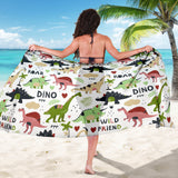 Cute Dinosaurs Pattern Sarong
