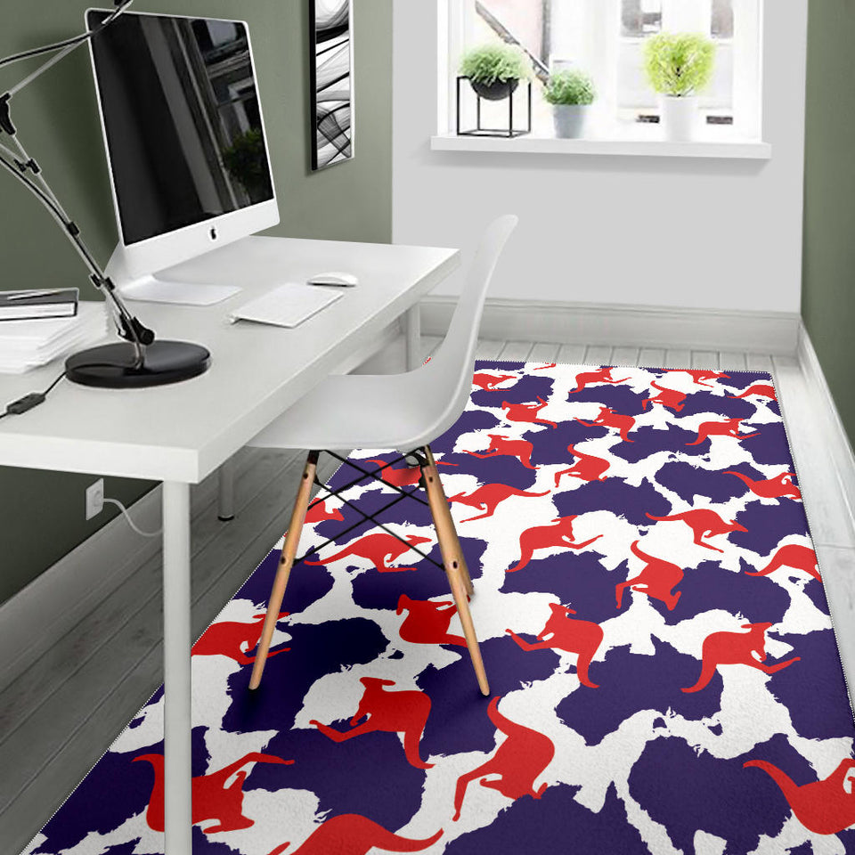 Kangaroo Australian Pattern Area Rug