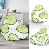 Cucumber Slices Pattern Bean Bag Cover
